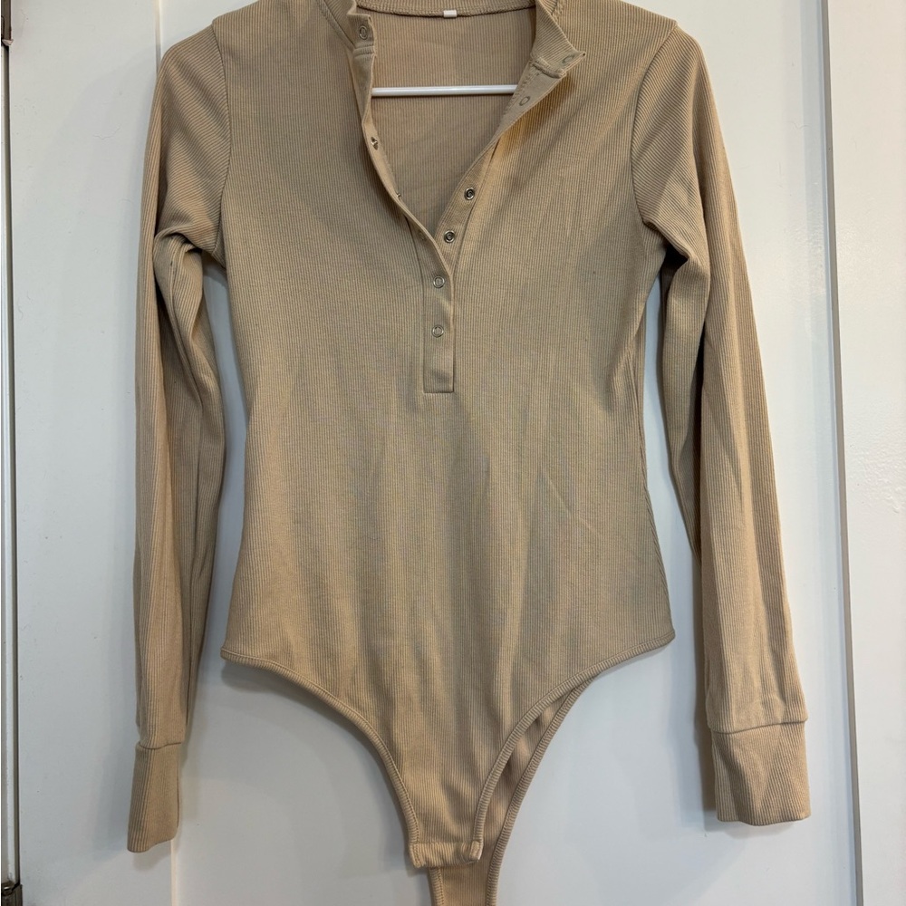 Kids Tan One Piece Bodysuit